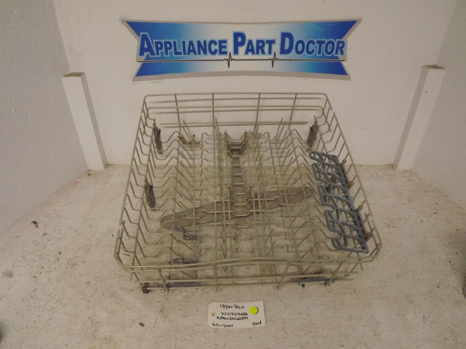 Whirlpool Dishwasher W10727422 WPW10462394 Upper Rack Used Whirlpool Dishwasher W10727422 WPW10462394 Upper Rack Used